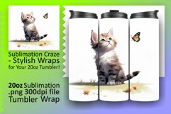 Cat-astrophic Fun: Funny Tumbler Wrap Delights Product Image 1