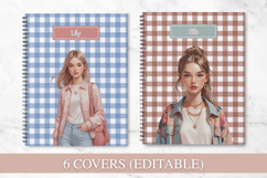 Editable Canva Pretty Teen Girls Notebook &amp; Cover Template Product Image 2