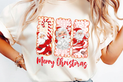 Preppy Merry Christmas Png, Preppy Christmas Bow Png Product Image 2
