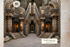 Crystal Beast Realms Dark Fantasy Backdrops Digital Papers Product Image 15
