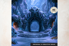 Crystal Beast Realms Dark Fantasy Backdrops Digital Papers Product Image 6