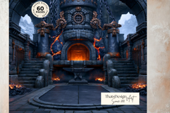 Crystal Beast Realms Dark Fantasy Backdrops Digital Papers Product Image 8