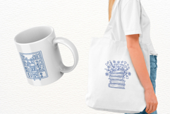 Aesthetic Spring Reading Clipart Product Image 3