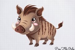 Watercolor Safari Adventure Clipart PNG Product Image 1