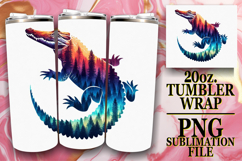 Vibrant spirit 20oz tumbler wrap, Animals Art Product Image 1