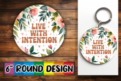 Cozy Circle Ornaments for Kids, Flower Quote Product Image 1