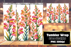 Customizable 20oz Tumbler File , Flowers Product Image 1