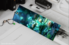 Crystals &amp; Flowers Printable bookmarks, bookmark sublimation Product Image 6