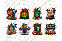Haunted House PNG Clipart, Spooky Holiday Cartoon Graphics Product Image 4
