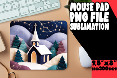 Radiant Desk Mat Sublimation, Holiday Product Image 1