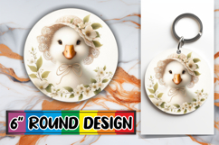 Unique Car Coaster Round Design, Goose Product Image 1