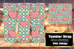 Customizable 20oz Tumbler File , Heart Product Image 1