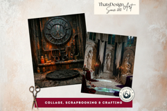 Dark Fantasy Backdrops for Junk Journals and Scrapbooking Product Image 10