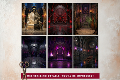 Dark Fantasy Backdrops for Junk Journals and Scrapbooking Product Image 12