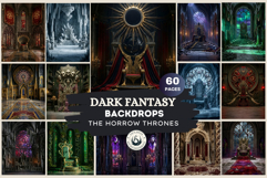 The Hollow Thrones Dark Fantasy Backdrops for Scrapbooking Product Image 1