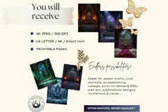 The Hollow Thrones Dark Fantasy Backdrops for Scrapbooking Product Image 2