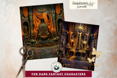 Dark Fantasy Backdrops for Junk Journals and Scrapbooking Product Image 3