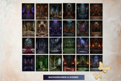 The Hollow Thrones Dark Fantasy Backdrops for Scrapbooking Product Image 4