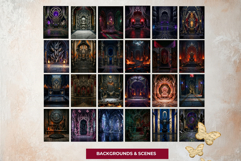 Dark Fantasy Backdrops for Junk Journals and Scrapbooking Product Image 4