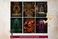 Dark Fantasy Backdrops for Junk Journals and Scrapbooking Product Image 6