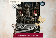 Dark Fantasy Backdrops for Junk Journals and Scrapbooking Product Image 7