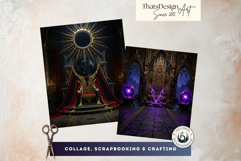 The Hollow Thrones Dark Fantasy Backdrops for Scrapbooking Product Image 9