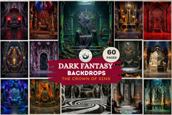 Dark Fantasy Backdrops for Junk Journals and Scrapbooking Product Image 1