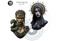 Dark Fantasy Characters Clipart Set Product Image 10
