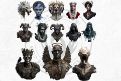 Dark Fantasy Characters Clipart Set Product Image 7