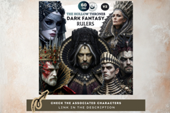 Dark Fantasy Frames Clipart, Gothic Ornate Borders for DIY Product Image 12