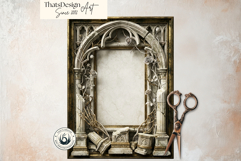 Dark Fantasy Frames Clipart, Gothic Ornate Borders for DIY Product Image 5