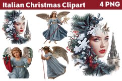Italian Christmas Clipart PNG Product Image 1