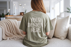 crimson Comfort Colors C1717 Shirt Mockup, CC 1717 T-shirt Product Image 1