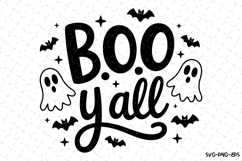 Boo Y&#039;all Svg | Halloween Svg | Svg Cut Files Product Image 1