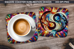 Valentine Coaster Sublimation, Valentine Coaster PNG Design Product Image 1