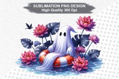 Halloween Ghost - Halloween clipart Sublimation PNG Design Product Image 1