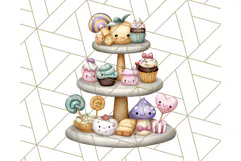 Princess Tea Party PNG Clipart with Teacups & Fancy Treats Product Image 4