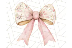 Pastel Pink Fairy Garden Clipart, Enchanted Cottagecore Png Product Image 4