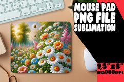 CHEERFUL DESK MAT FUN SUBLIMATION, Flower Product Image 1