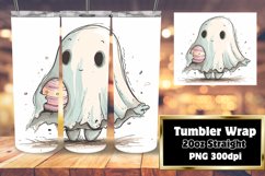 Watercolor Ghost Sublimation Art Product Image 1