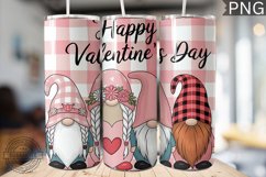 Valentine&#039;s Day Gnome Tumbler Wrap - High Quality 300 Dpi Product Image 1