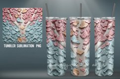 3D Butterflies Tumbler | Sublimation 3D Tumbler Wrap Product Image 4