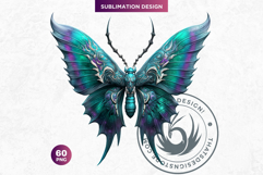 Elemental Butterflies PNG, Fantasy Magic Insect Clipart Product Image 10