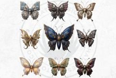 Elemental Butterflies PNG, Fantasy Magic Insect Clipart Product Image 7