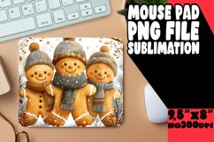 Gingerbread Mouse Pad Holiday Design Product Image 1
