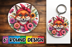 Luminous Round Designs Sublimation PNG, Cute Animals Product Image 1