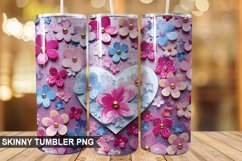 3D Valentine&#039;s Day Tumbler Design | Sublimation Wrap 20 Oz Product Image 1