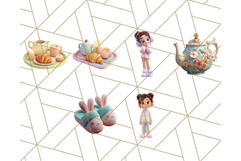 Kawaii Cozy Girl Clipart PNG, Pastel Fall Cozy Aesthetic Product Image 8