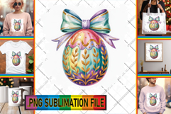 Vibrant TSHIRT Art Ideas PNG, Easter Egg Product Image 1