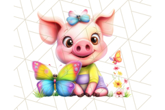Cute Animal Friends Clipart PNG, Bright Spring Animal Duos Product Image 4